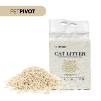 PETPIVOT Premium Tofu Cat Litter - Eco-Friendly, Clumping & Absorbent, Deodorant & Anti-Bacterial, Biodegradable, Flushable (6L)