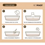 PETPIVOT Premium Tofu Cat Litter - Eco-Friendly, Clumping & Absorbent, Deodorant & Anti-Bacterial, Biodegradable, Flushable (6L)