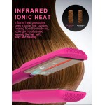 【Bociloy】Hair straightening cream Portable flat curling planchas de pelo electric infrared hair straightener titanium flat iron