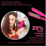 【Bociloy】Hair straightening cream Portable flat curling planchas de pelo electric infrared hair straightener titanium flat iron