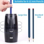 【Humicide】Premium Rechargeable Electric Metal Pencil Sharpener with Adjustable Nib Hold