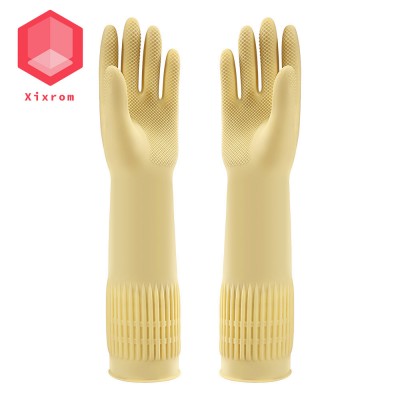 【Xixrom】Nature Rubber Household Gloves for Kitchen size L-40cm suitable for washing, cleaning safe for skin hand