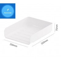 【Humicide】Transparent Stackable Desktop Organizer: A Practical Solution for Office and School Supplies