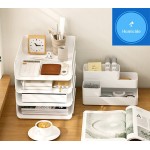【Humicide】Transparent Stackable Desktop Organizer: A Practical Solution for Office and School Supplies