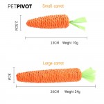 Hand-woven pet carrot shaped tooth cleaning molar knot rope cat scratching supplies cats chew play toys 