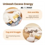  Cat Toys Fish Sound Soft Cloth Cat Catnip Toys Line Interactive Kitten Exercise Kicken Indoor for All Breed Cat Products