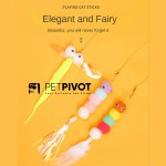 Pet Interactive Movement Toys with Suction Cup Retractable Catnip Felt Teaser mouse Toy for indoor Cats Hangable on Door