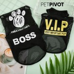 Printed air-mesh Breathable Pet Summer Clothing Shop Clothes Dog Vest T-shirt