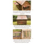 Outdoor wooden large pet house anti-corrosion shade carbonized wood dog house waterproof and easy to clean pet house