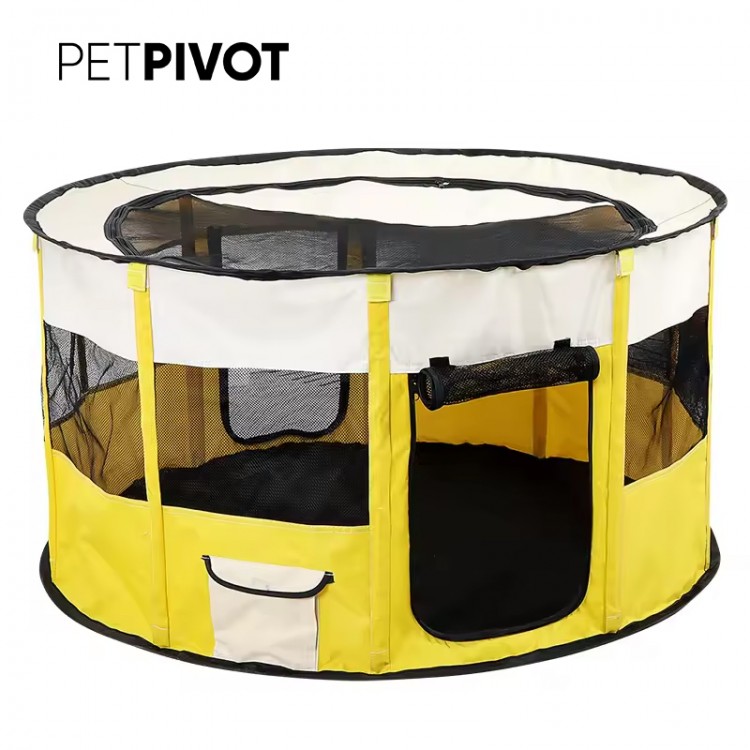 Oxford Removable Cover Portable Foldable Pet Playpen For Dogs and Cats Fence Tent
