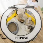 Oxford Removable Cover Portable Foldable Pet Playpen For Dogs and Cats Fence Tent