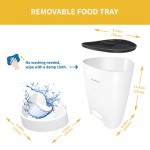 Pet feeder, mobile phone APP control quantitative pet food, cat and dog food intelligent automatic feeding machine