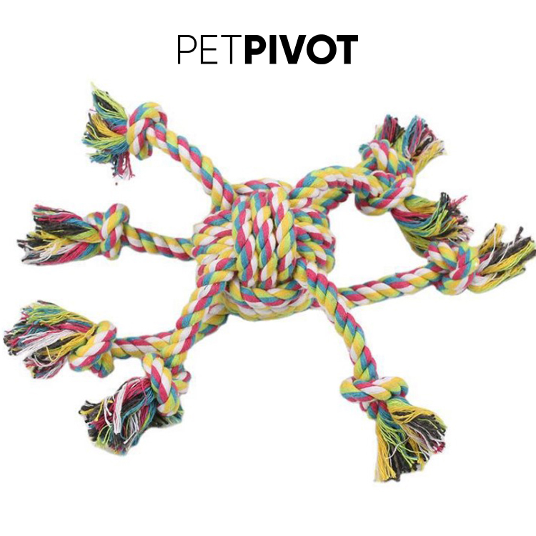 Durable Cotton Rope Crazy Eight Rope Pet Toy