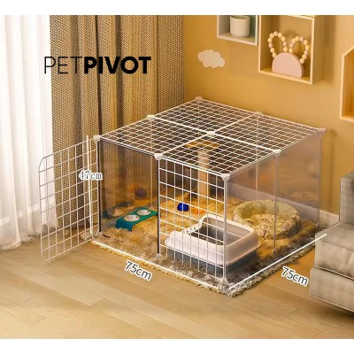 Pet Fence Indoor Dog Cage Small Medium Home Isolation Door Pet Fence Kennel Dog Cage