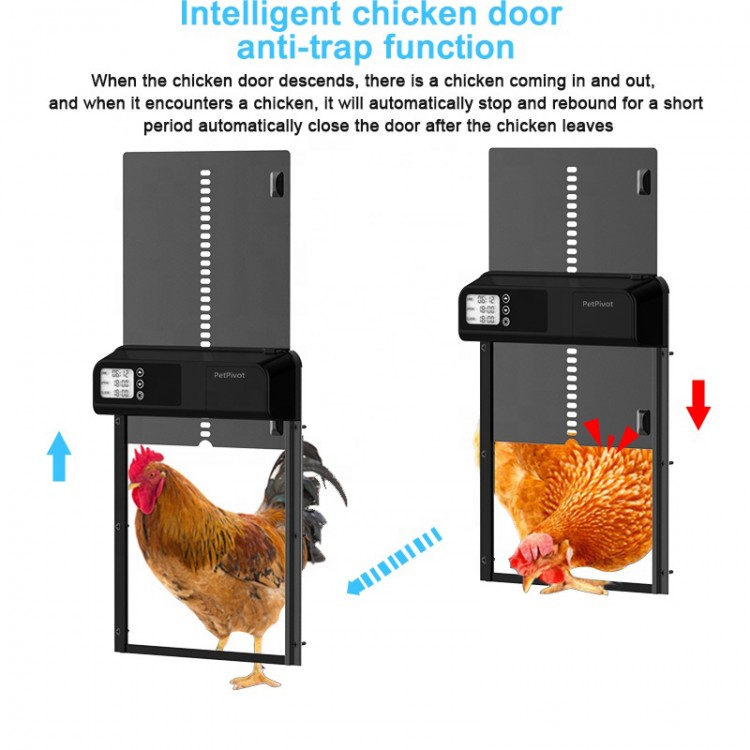 Automatic Chicken Coop Door with Timer Smart Poultry door