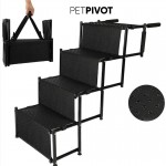 Portable Dog Stairs Steps Pet Foldable Dog Ramp Nonslip Car Step for High Bed Truck and SUV