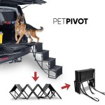 Portable Dog Stairs Steps Pet Foldable Dog Ramp Nonslip Car Step for High Bed Truck and SUV