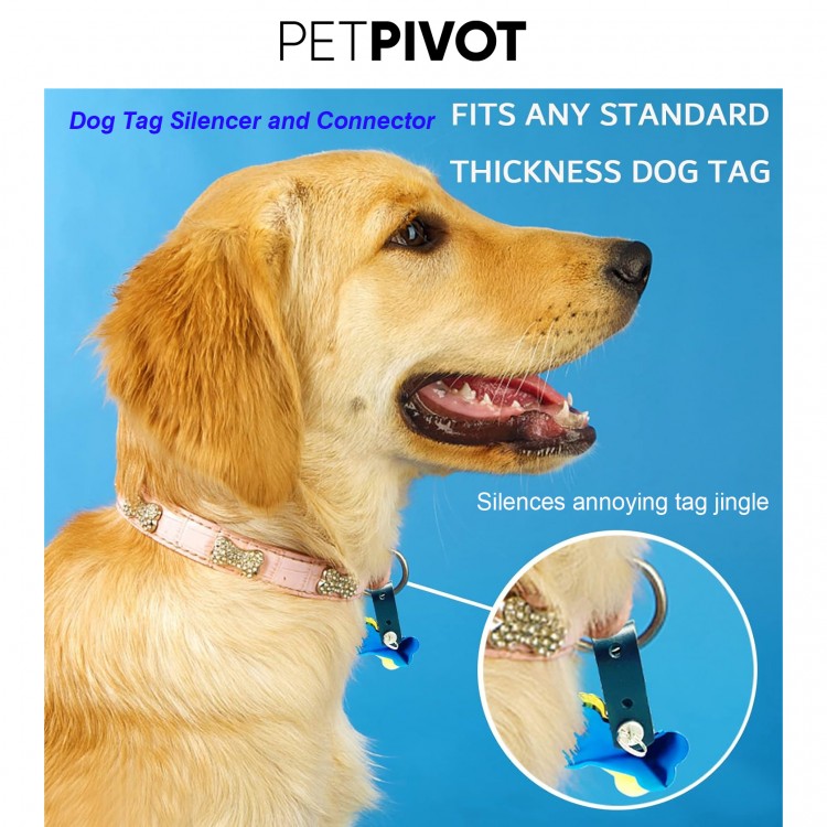 Silent Dog Tag Leather Connector