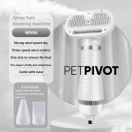 2-in-1 Pet Grooming Tool: Hot Air Comb and Hair Dryer for Dogs and Cats