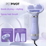 2-in-1 Pet Grooming Tool: Hot Air Comb and Hair Dryer for Dogs and Cats