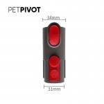 Vacuum Attachment Pet Grooming Device with Built-In Brush Head