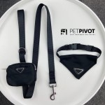 Adjustable pet saliva wipes for dog triangular wipes Schnauzer Fadou bib pet saliva wipes and outdoor sport small wallet Bag With Hook Zipper Pocket