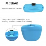 Dog Treat Pouch Silicone Portable Dog Treat Bag Food Snack Pouch Haversack Pet Training Pocket