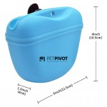 Dog Treat Pouch Silicone Portable Dog Treat Bag Food Snack Pouch Haversack Pet Training Pocket