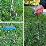 Dog Stake Tie Out Cable and Reflective Stake 16 ft Outdoor, Yard and Camping, for Medium to Large Dogs Up to 125 lbs