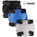 Reusable Wrap Diapers for Male Dogs, Washable Puppy Belly Band Pack of 3 (S, 10''-13''Waist, Blue)